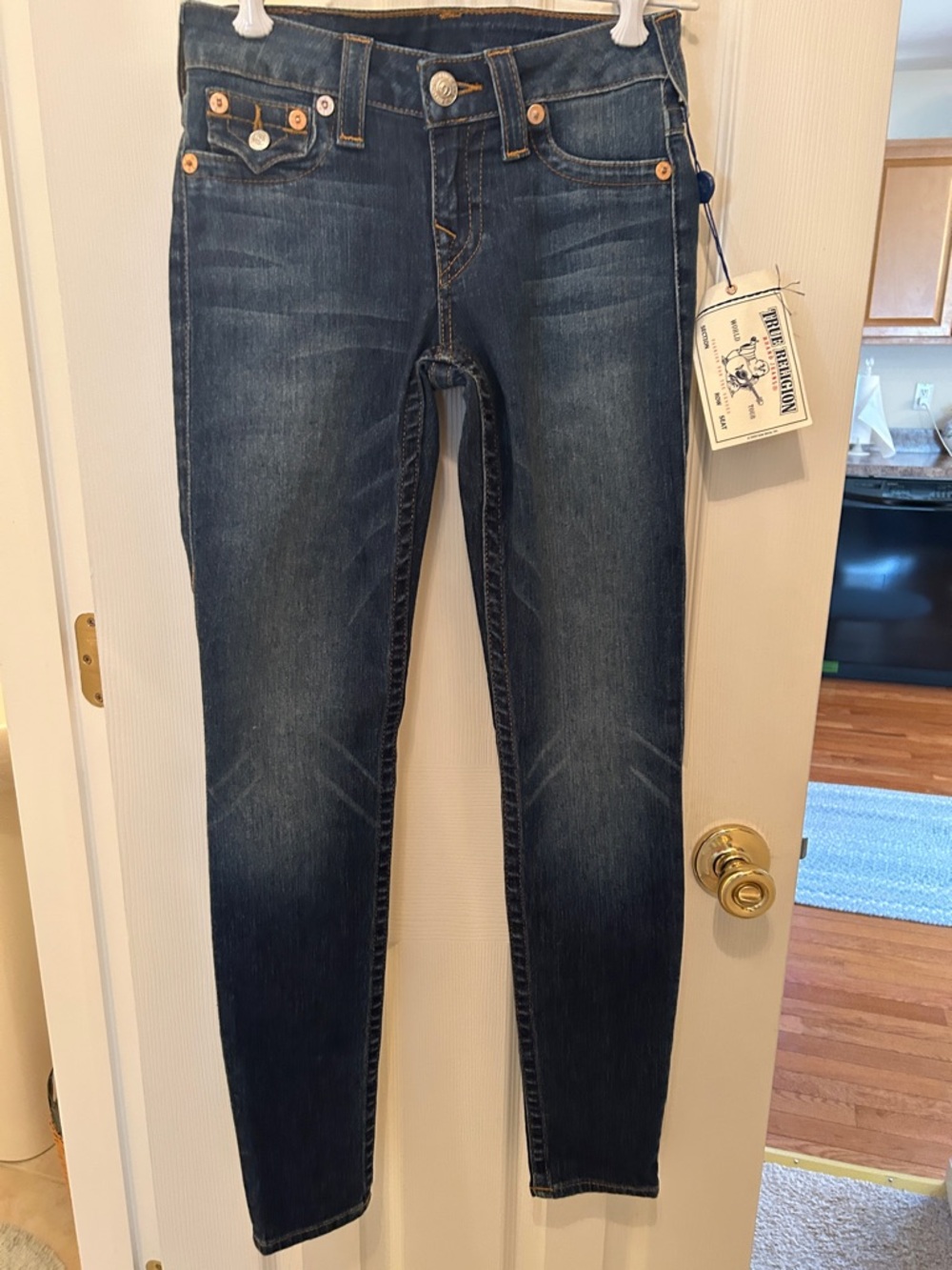 True Religion Dark Blue Skinny Jeans - Classic Stretch